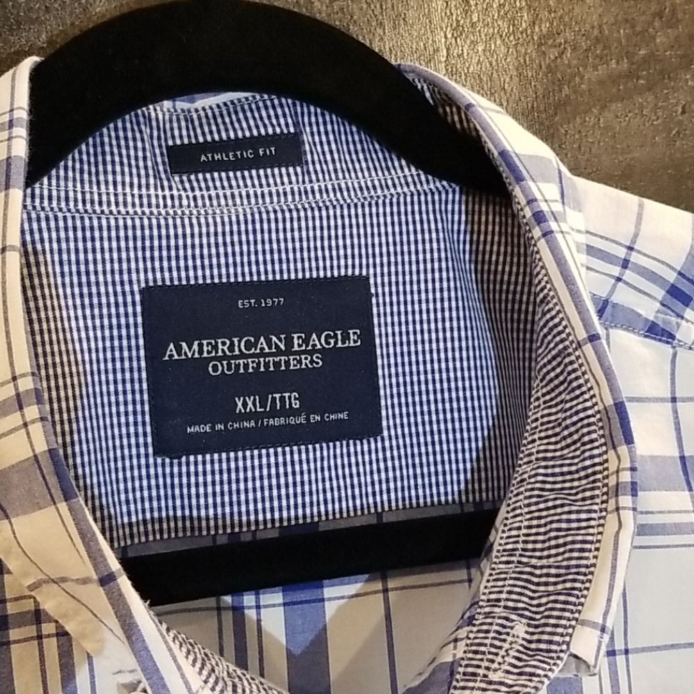 American Eagle Outfitters plaid button down, XXL - Picture 2 of 5